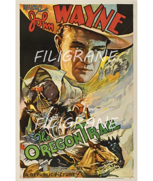 THE OREGON TRAIL FILM Rcdz-POSTER/REPRODUCTION d1 AFFICHE VINTAGE pour bénéficier 