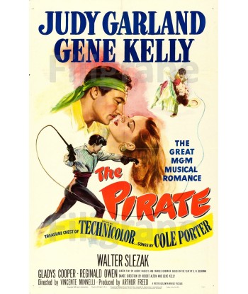 THE PIRATE FILM Rgbw-POSTER/REPRODUCTION d1 AFFICHE VINTAGE Pour