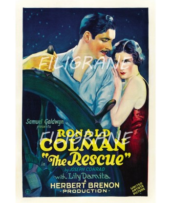 THE RESCUE FILM Rqdx-POSTER/REPRODUCTION d1 AFFICHE VINTAGE destockage