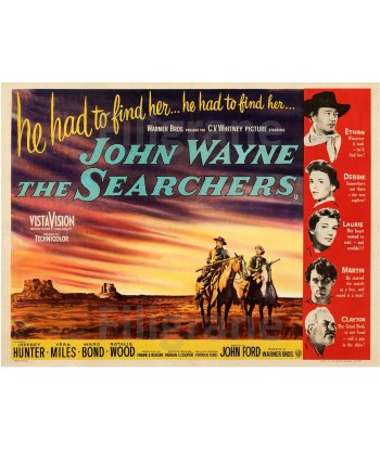 THE SEARCHERS FILM Rncj-POSTER/REPRODUCTION d1 AFFICHE VINTAGE acheter