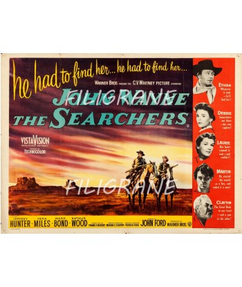 THE SEARCHERS FILM Rqlg-POSTER/REPRODUCTION d1 AFFICHE VINTAGE Découvrez la collection