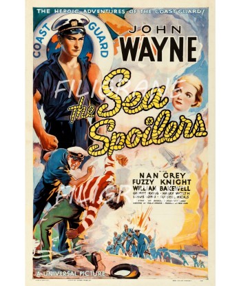 THE SEA SPOILERS FILM Rtud-POSTER/REPRODUCTION d1 AFFICHE VINTAGE le des métaux précieux