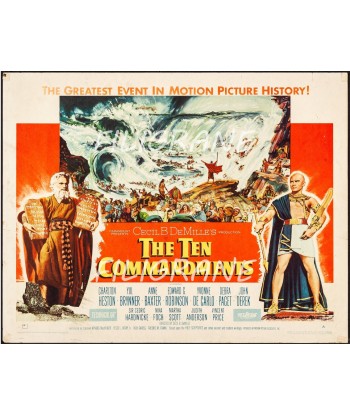 THE TEN COMMANDMENTS FILM Rpja-POSTER/REPRODUCTION d1 AFFICHE VINTAGE Les êtres humains sont 