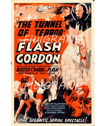 THE TUNNEL of TERROR FILM Rwpx-POSTER/REPRODUCTION d1 AFFICHE VINTAGE de la marque