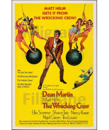 The WRECKING CREW FILM Rfml-POSTER/REPRODUCTION d1 AFFICHE VINTAGE Paris Déstockage Promo