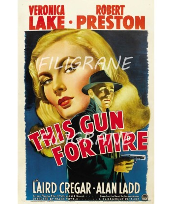 THIS GUN for HIRE FILM Rzir-POSTER/REPRODUCTION d1 AFFICHE VINTAGE pas cher