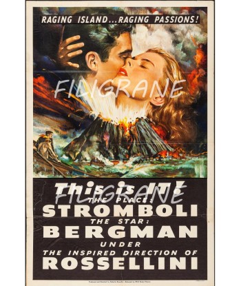 THIS IS IT! STROMBOLI FILM Rlev-POSTER/REPRODUCTION d1 AFFICHE VINTAGE prix pour 