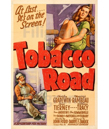 TOBACCO ROAD FILM Rsuz-POSTER/REPRODUCTION d1 AFFICHE VINTAGE l'achat 