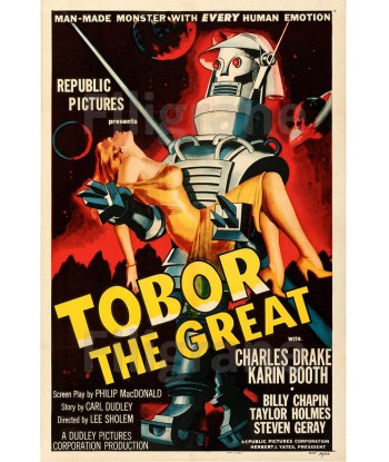 TOBOR the GREAT FILM Rero-POSTER/REPRODUCTION d1 AFFICHE VINTAGE outlet