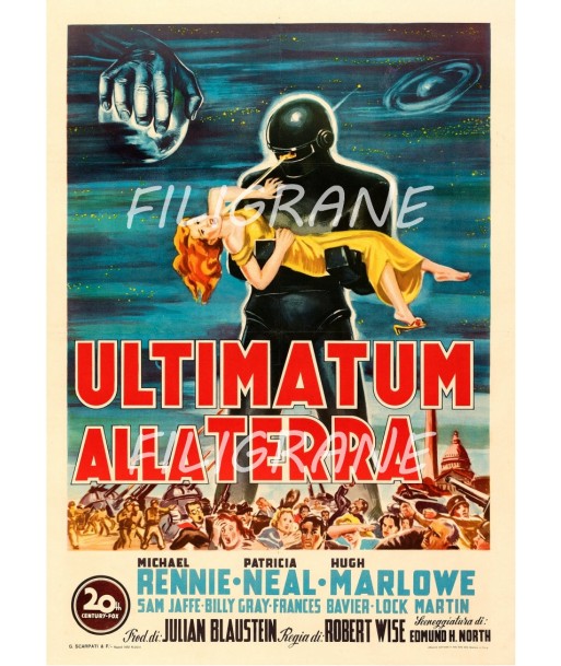 ULTIMATUM alla TERRA FILM Rrlo-POSTER/REPRODUCTION d1 AFFICHE VINTAGE vous aussi creer 