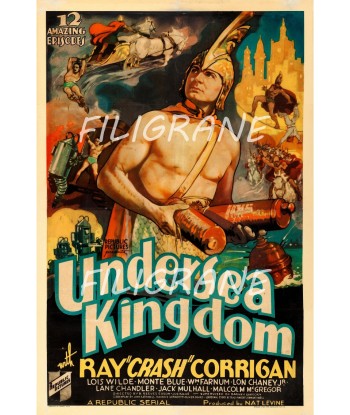 UNDERSEA KINGDOM FILM Rzub-POSTER/REPRODUCTION d1 AFFICHE VINTAGE les ctes