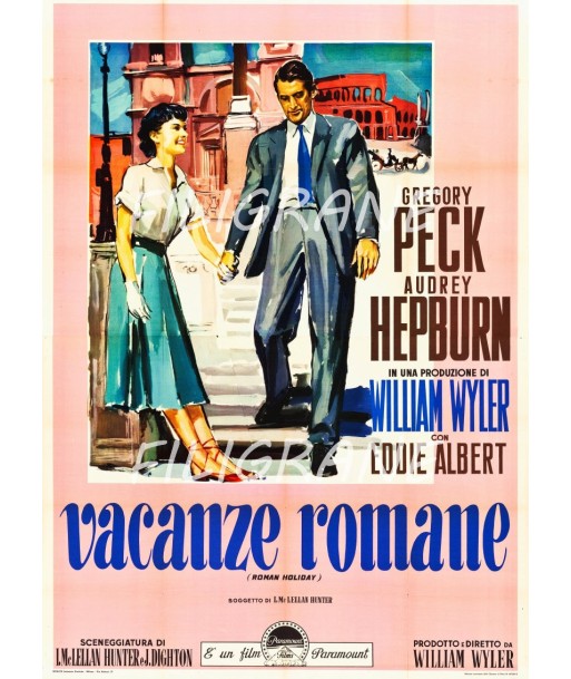 VACANZA ROMANE FILM Rulj-POSTER/REPRODUCTION d1 AFFICHE VINTAGE pas cher