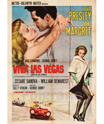 VIVA LAS VEGAS FILM Rrjz-POSTER/REPRODUCTION d1 AFFICHE VINTAGE Pour