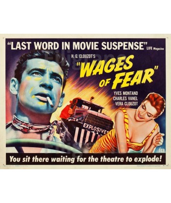 WAGES of FEAR FILM Rxoo-POSTER/REPRODUCTION d1 AFFICHE VINTAGE l'évolution des habitudes 