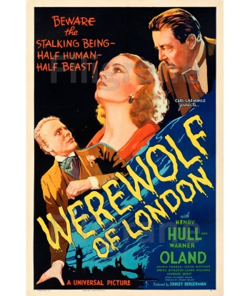 WEREWOLF of LONDON FILM Rgwt-POSTER/REPRODUCTION d1 AFFICHE VINTAGE 2024