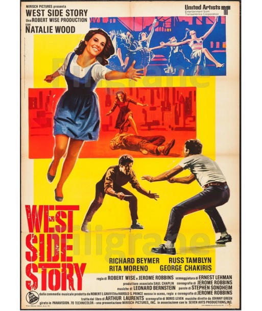 WEST SIDE STORY FILM Rbil-POSTER/REPRODUCTION d1 AFFICHE VINTAGE 50% de réduction en Octobre 2024