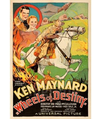 WHEELS of DESTINY FILM Rlxu-POSTER/REPRODUCTION d1 AFFICHE VINTAGE les muscles