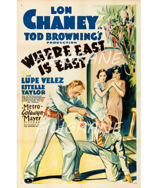 WHERE EAST IS EAST FILM Rvtt-POSTER/REPRODUCTION d1 AFFICHE VINTAGE Livraison rapide