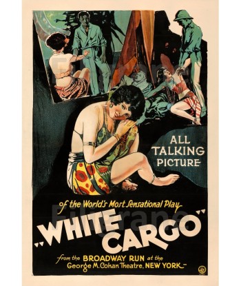 WHITE CARGO FILM Rndb-POSTER/REPRODUCTION d1 AFFICHE VINTAGE pas cher