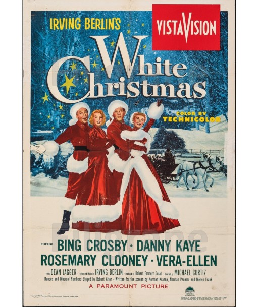 WHITE CHRISTMAS FILM Ragv-POSTER/REPRODUCTION d1 AFFICHE VINTAGE de votre