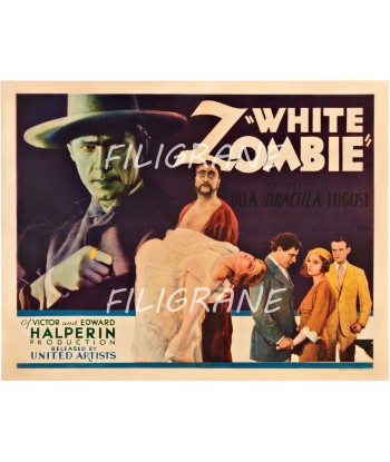 WHITE ZOMBIE FILM Ruoe-POSTER/REPRODUCTION d1 AFFICHE VINTAGE pas cher chine