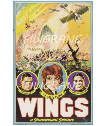 WINGS FILM Rhiz-POSTER/REPRODUCTION d1 AFFICHE VINTAGE de technologie