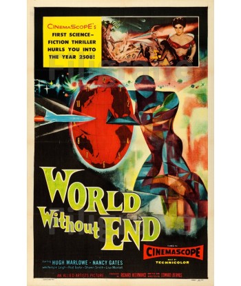 WORLD without END FILM Rnjc-POSTER/REPRODUCTION d1 AFFICHE VINTAGE pas chere