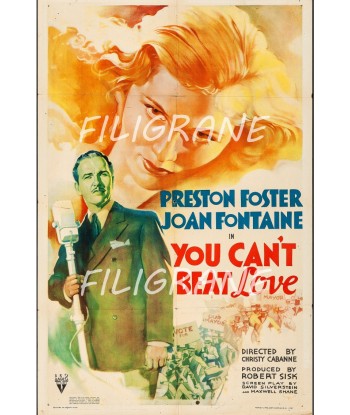 YOU CAN'T BEAT LOVE FILM Radw-POSTER/REPRODUCTION d1 AFFICHE VINTAGE livraison gratuite