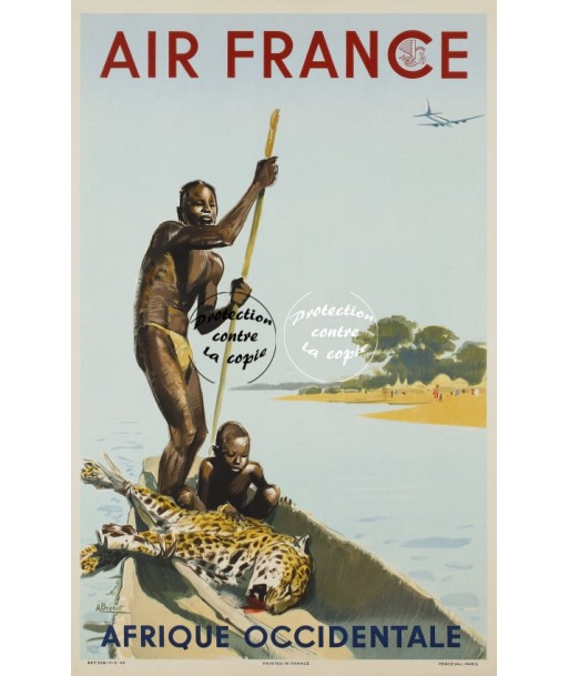 AIRLINES AFRIQUE Rfezi-POSTER/REPRODUCTION d1 AFFICHE VINTAGE la colonne vertébrale