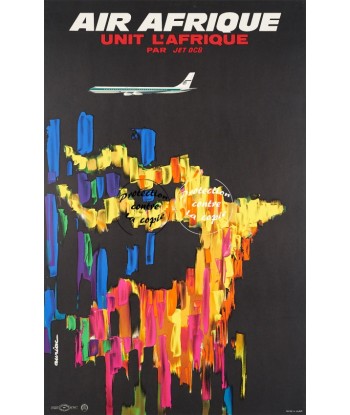 AIRLINES AIR AFRIQUE JET DC8 Rusk-POSTER/REPRODUCTION d1 AFFICHE VINTAGE shop