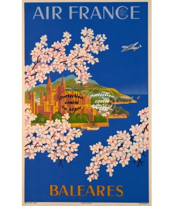 AIRLINES BALèARES Rfrww-POSTER/REPRODUCTION d1 AFFICHE VINTAGE en ligne