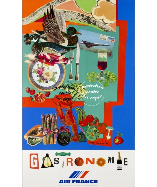 AIRLINES GASTRONOMIE Rgzr-POSTER/REPRODUCTION d1 AFFICHE VINTAGE Voir les baskets