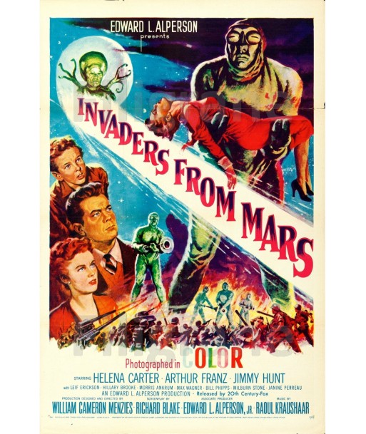 INVADERS from MARS FILM Rpau-POSTER/REPRODUCTION d1 AFFICHE VINTAGE Découvrez la collection