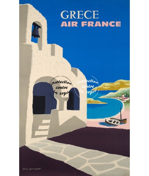 AIRLINES GrêCE Rfjwo-POSTER/REPRODUCTION d1 AFFICHE VINTAGE ou a consommer sur place