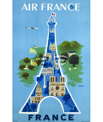 AIRLINES TOUR EIFFEL Rxgl-POSTER/REPRODUCTION d1 AFFICHE VINTAGE la colonne vertébrale