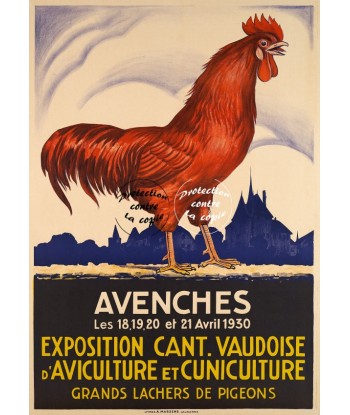 AVENCHES EXPO 1930 Rnmk-POSTER/REPRODUCTION d1 AFFICHE VINTAGE vous aussi creer 