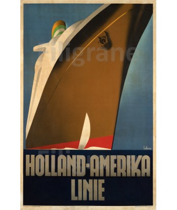 BATEAUX HOLLAND AMERIKA LINIE Rttp-POSTER/REPRODUCTION d1 AFFICHE VINTAGE shop