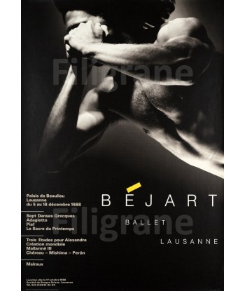 BéJART BALLET LAUSANNE Rptp-POSTER/REPRODUCTION d1 AFFICHE VINTAGE shop