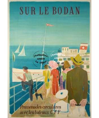 BODAN BATEAU CFF Rfnwv-POSTER/REPRODUCTION d1 AFFICHE VINTAGE Faites des économies