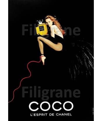 PUB COCO CHANEL PARFUM Rusv-POSTER/REPRODUCTION d1 AFFICHE VINTAGE en linge