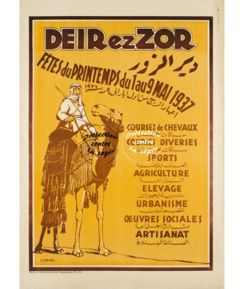 DEIREZZOR FêTES 1937 Rwdg-POSTER/REPRODUCTION d1 AFFICHE VINTAGE pas chere