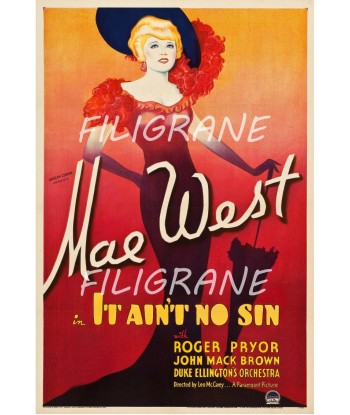 IT AIN'T NO SIN FILM Rrhu-POSTER/REPRODUCTION d1 AFFICHE VINTAGE Par le système avancé 