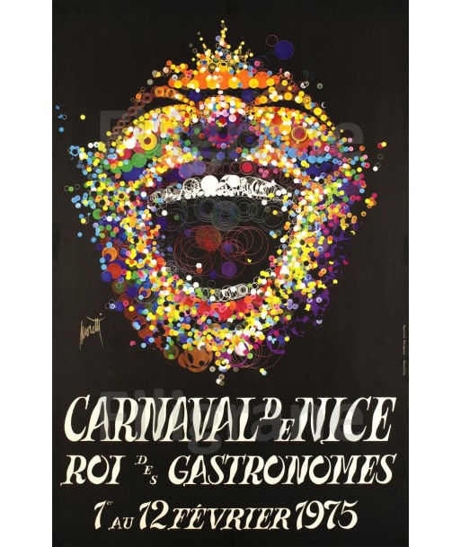 FÊTES CARNAVAL NICE 1975 Rtzk-POSTER/REPRODUCTION d1 AFFICHE VINTAGE acheter