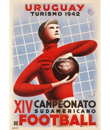 FOOT URUGUAY 1942 Rflku-POSTER/REPRODUCTION d1 AFFICHE VINTAGE Fin de série