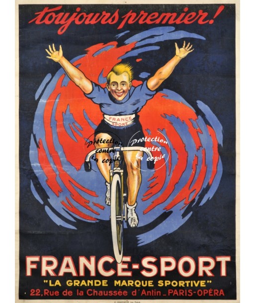 FRANCE SPORT VéLO/CYCLES Rfbgu-POSTER/REPRODUCTION d1 AFFICHE VINTAGE online