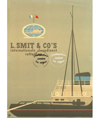 L.SMIT & CO'S PAQUEBOT Rfbhb-POSTER/REPRODUCTION d1 AFFICHE VINTAGE Dans la société mordern