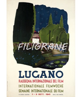 LUGANO FILM 1945 Rzfc-POSTER/REPRODUCTION d1 AFFICHE VINTAGE Economisez 