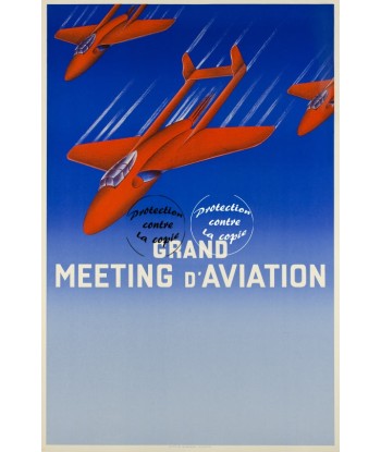 MEETING AVIATION Rfacp-POSTER/REPRODUCTION d1 AFFICHE VINTAGE paiement sécurisé