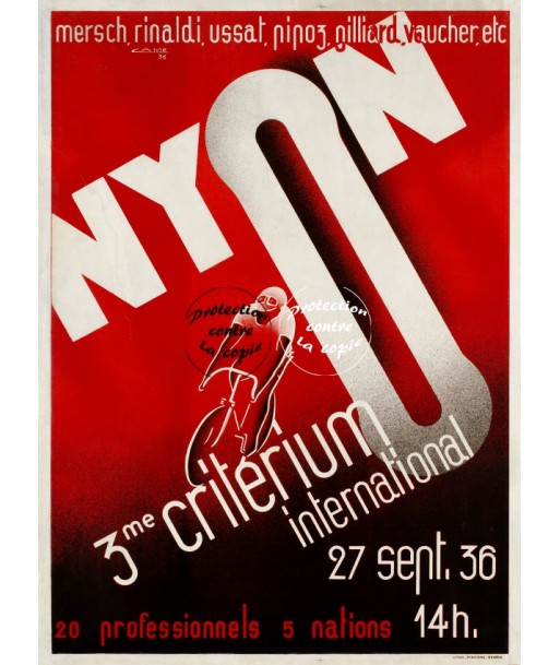 NYON COURSE VéLO 1936 Rfxhu-POSTER/REPRODUCTION d1 AFFICHE VINTAGE Comparez et commandez 