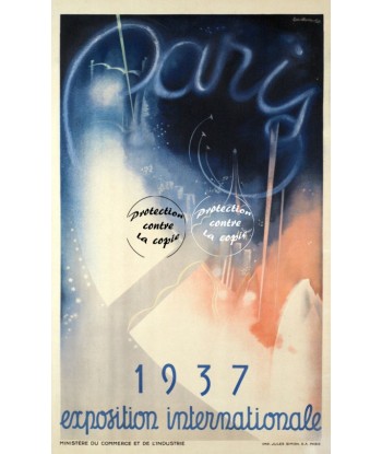 PARIS EXPO 1937 Rfpxo-POSTER/REPRODUCTION d1 AFFICHE VINTAGE Toutes les collections ici